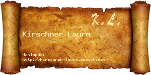Kirschner Laura névjegykártya