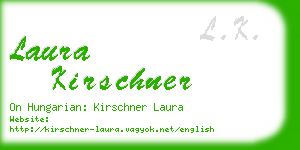 laura kirschner business card